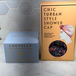 Louvelle - Sophia Blackberry & Rose Body Souffle Creme + Chic Turban Shower Cap